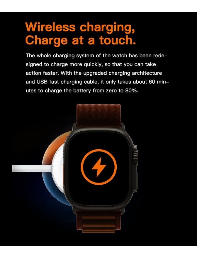 T10 Ultra Smart Watch 2.09-Inch HD Display with Bluetooth Calling Sleep and Heart Rate Monitoring IP67 Waterproof - Image 4