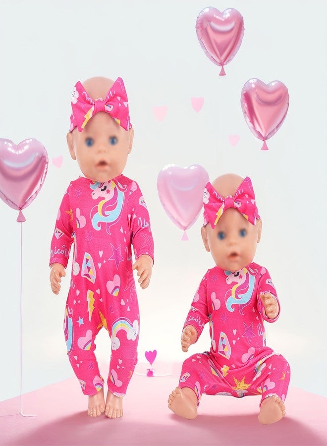 ebuddy 6 Sets Baby Doll Clothes Fancy Outfit Dress Doll Accessories 14-16 Inch Baby Doll Clothes Dresses Outfits Pjs for 43cm New Born Baby Dolls - Image 5