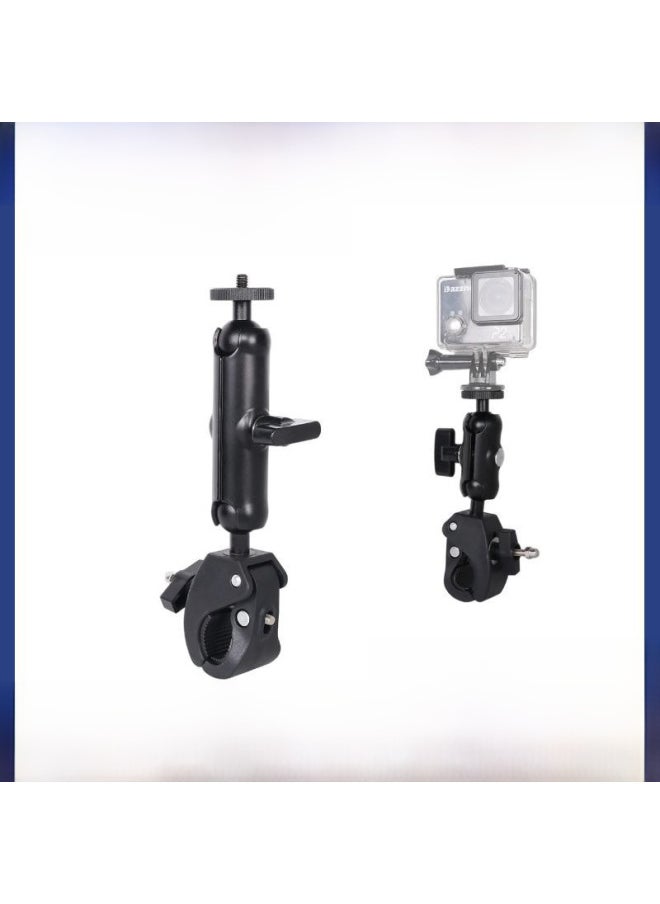 Adapted For Gopro Motorcycle Riding Navigation Mobile Phone Bracket Sports Camera Car 360 Rotating Bicycle Fixing Clip-Color:GP Riding Fixed Bracket (small) - Image 2