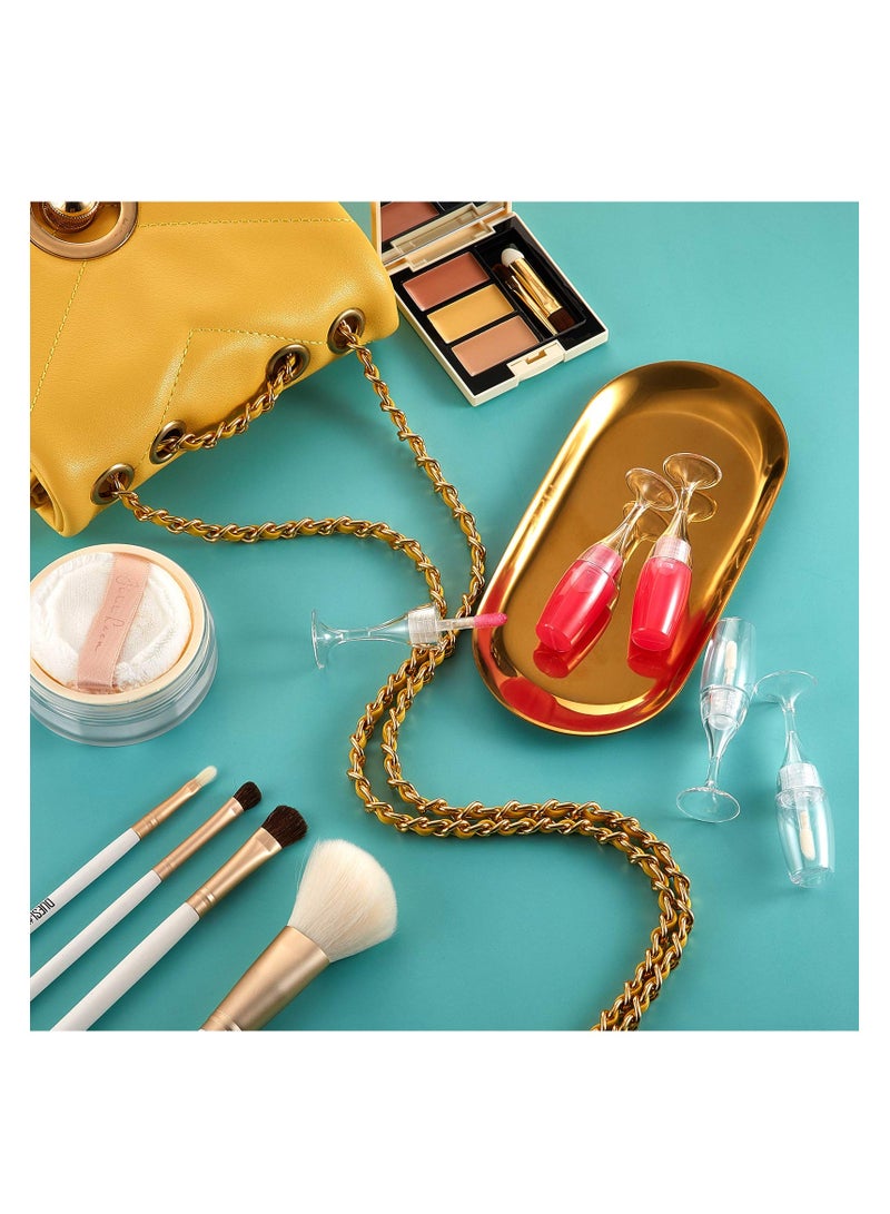 KASTWAVE 20 Pcs Lip Gloss Tubes, 8 ml/ 0.27 oz  Mini Shaped Empty Lip Gloss Tube Lip Balm Containers Refillable Bottles Lip Glaze Container for Women Girls (Transparent) - Image 3