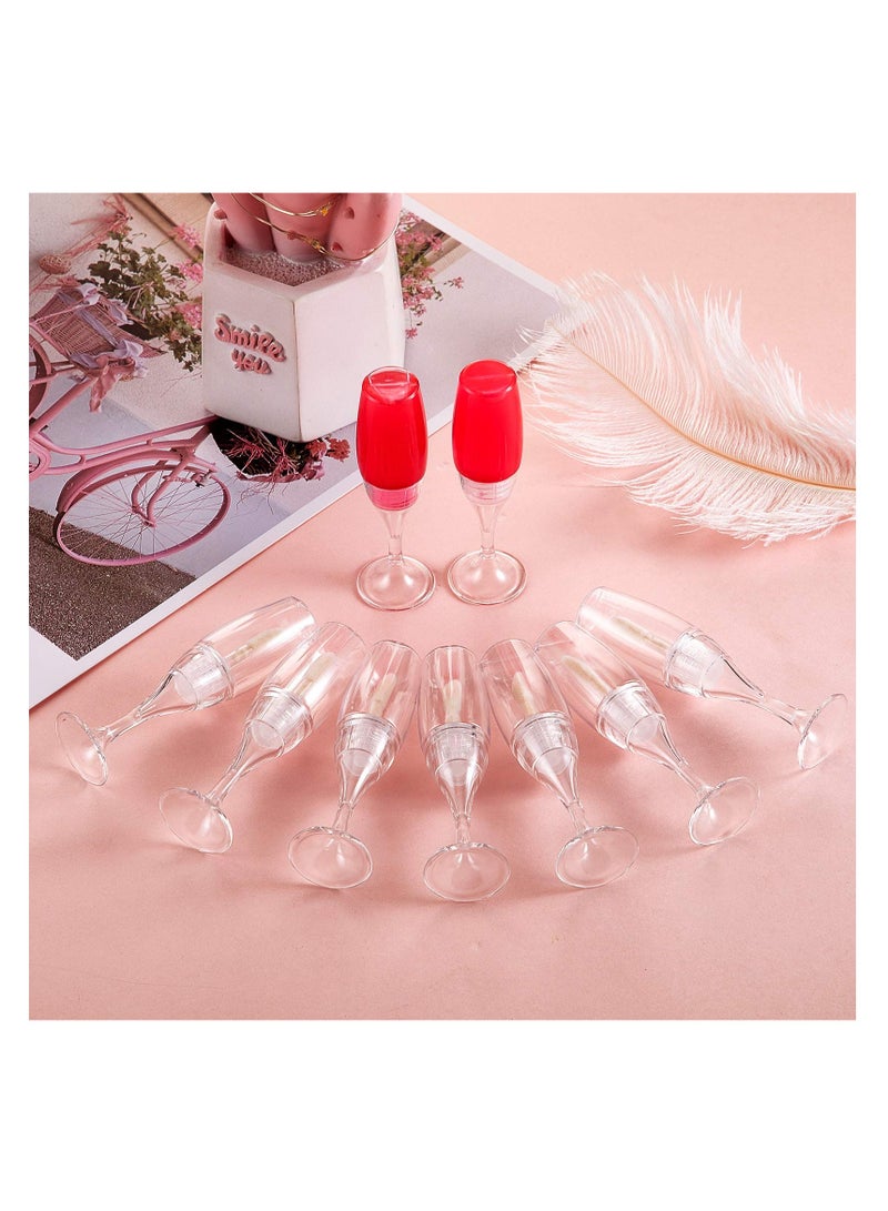 KASTWAVE 20 Pcs Lip Gloss Tubes, 8 ml/ 0.27 oz  Mini Shaped Empty Lip Gloss Tube Lip Balm Containers Refillable Bottles Lip Glaze Container for Women Girls (Transparent) - Image 5