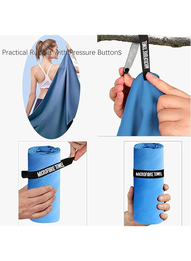 X spring Gym Towels 3 Pack Premium Microfiber Quick Dry Towel Set Super Absorbent and Compact for Travel Perfect for Gym Camping Beach and Swimming Activities - Image 3