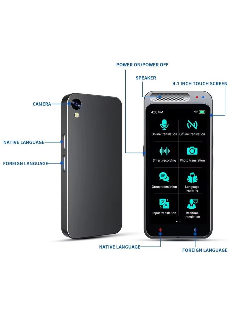 ELTRAZONE - AI Intelligent Voice Translator 138 Languages Simultaneous Translation, Real-Time Voice Recognition, Perfect for Travel, Learning, and Business Communication - Image 1