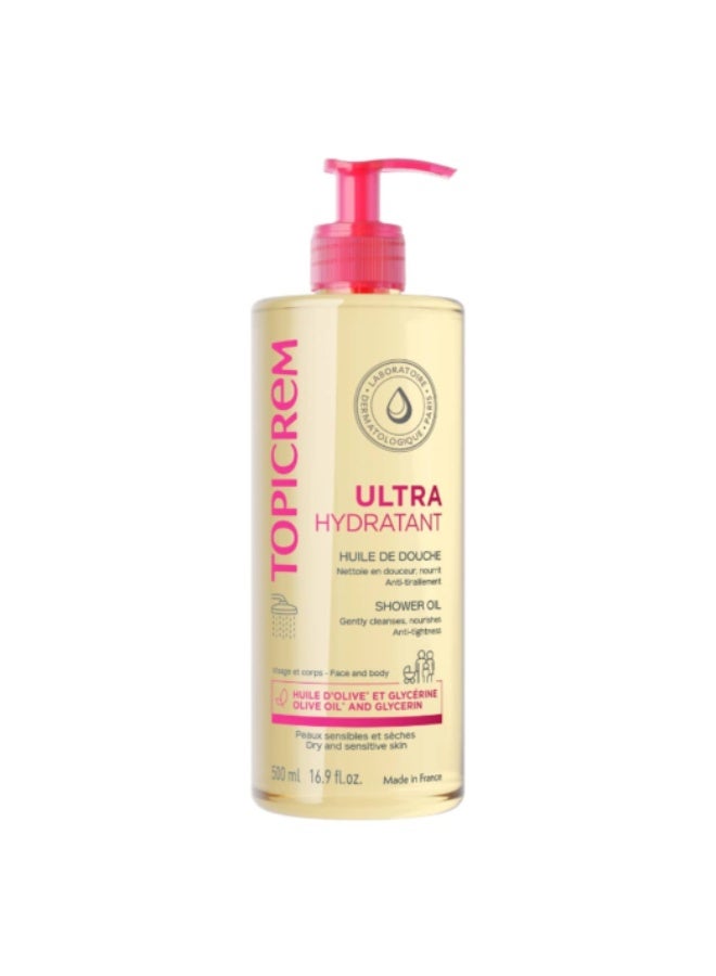 Topicrem Ultra-Hydratant Shower Oil 500ml - Image 1