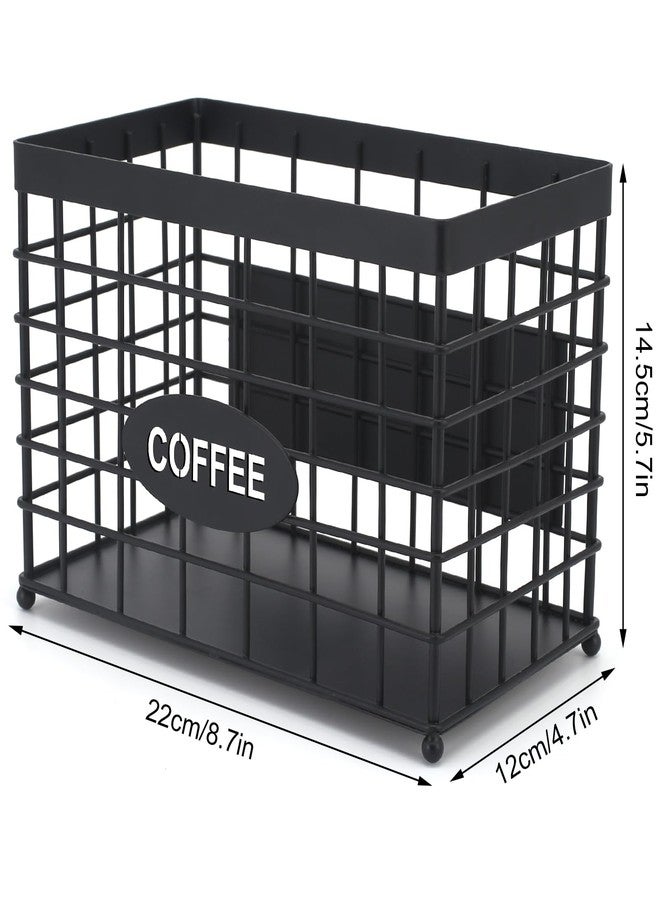 Vivise Coffee Pod Holder Basket Magnetic Coffee Pods Holder High-Capacity k Cup Holder Coffee Station Organizer,Coffee Bar Accessories.Suitable For Kitchen And Office Countertop - Image 2