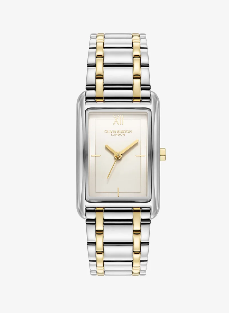 OLIVIA BURTON Grove Collection Analog Quartz Watch For Women With Two-Tone Stainless Steel Bracelet - 24000197