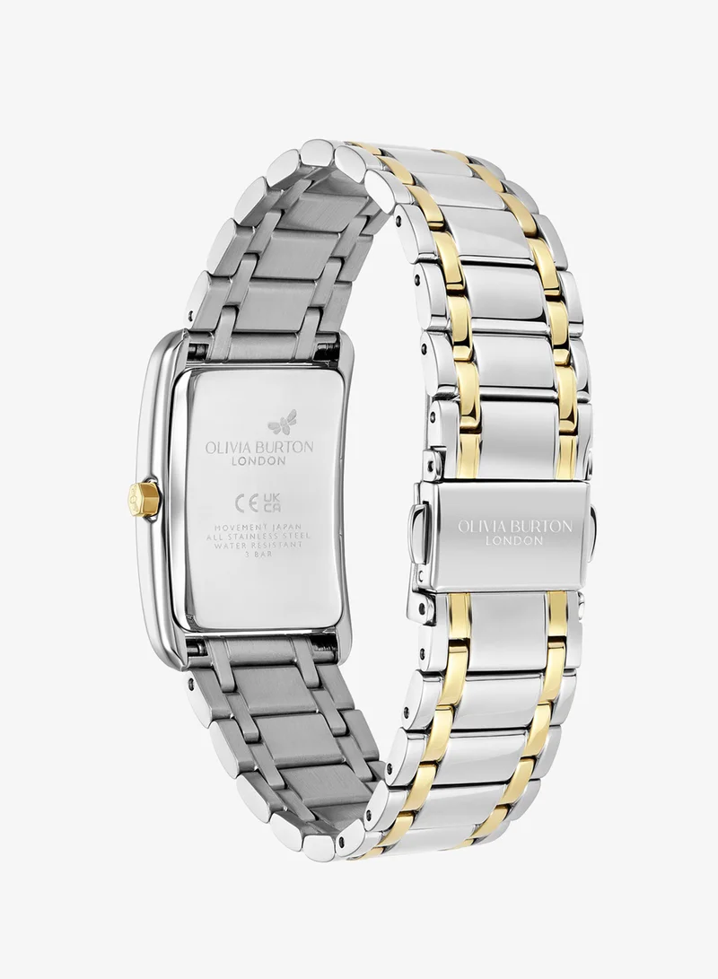 Olivia Burton  Grove Collection Analog Quartz Watch For Women With Two-Tone Stainless Steel Bracelet - 24000197 for Women | Best Price UAE