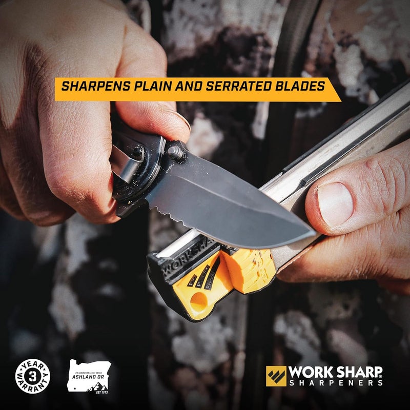 وورك شارب أداة تلميع السكاكين المحمولة والموجهة من Work Sharp، أداة تلميع صغيرة ومريحة للاستخدام أثناء السفر - Image 4