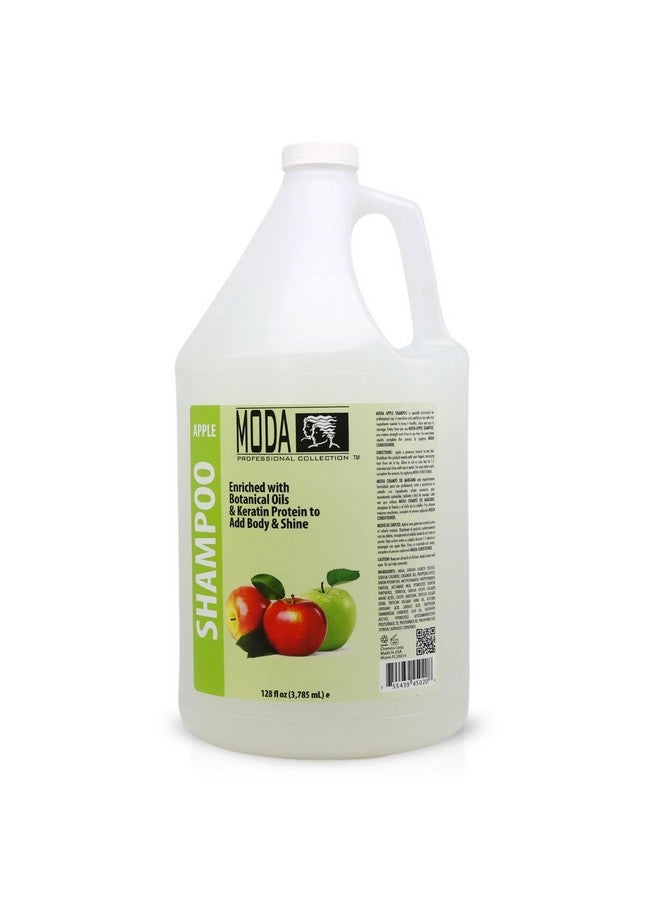 مودا شامبو مرطب لجميع أنواع الشعر، تفاح 128 أونصة احترافي، ينظف ويرطب بعمق، ويقوي، ويعيد لمعان شعرك باستخدام الجلسرين والكيراتين والكولاجين.