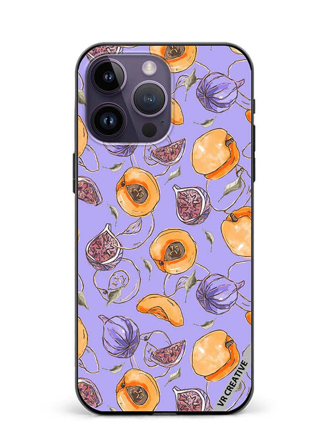 VR CREATIVE Protective Case Cover For Apple iPhone 16 Pro Max Louryxappricot Design Multicolour