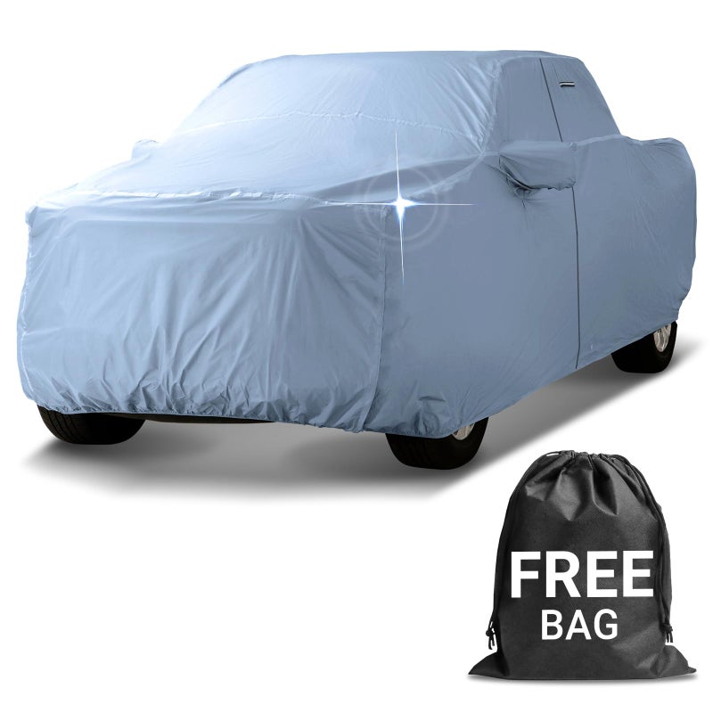 iCarCover 30Layer Premium Truck Car Cover Waterproof All Weather Rain Snow UV Sun Protection Full Car Covers F150 Lightning Raptor Ram 1500 TRX Tundra Silverado Size T71 See Size Chart