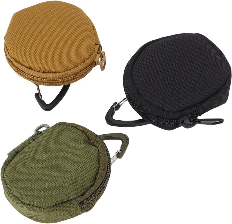 Brrnoo 3pcs Dog Treat Pouch, Oxford Cloth Pet Training Snack Bag with Carabiner, for Walking Camping Hiking Small Dogs - Image 3