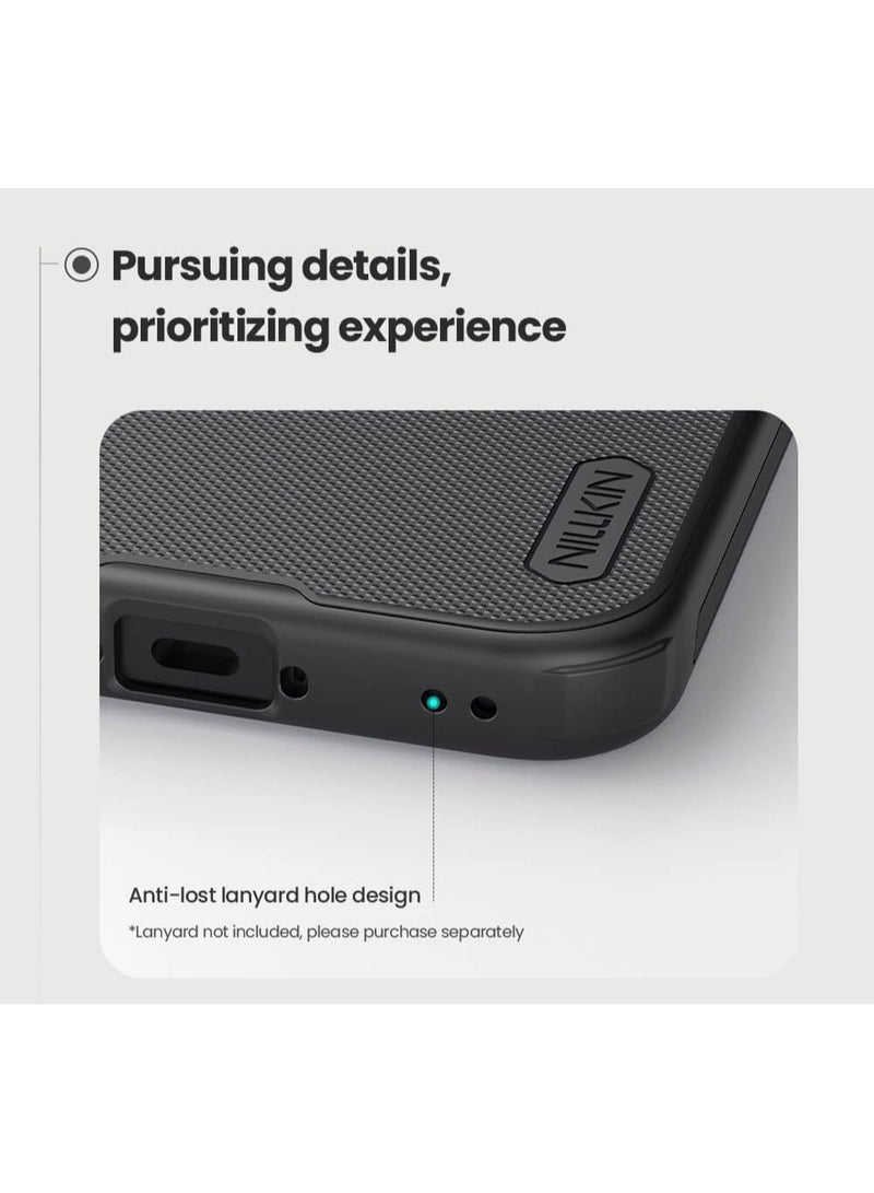 Nillkin Case Compatible with Xiaomi 17 (6.3'' Inch) Nillkin Super Frosted Shield Pro Hard Back Soft Border (PC + TPU) Shock Absorb Cover Raised Bezel Camera Protect Black Color (Xiaomi 17) - Image 3