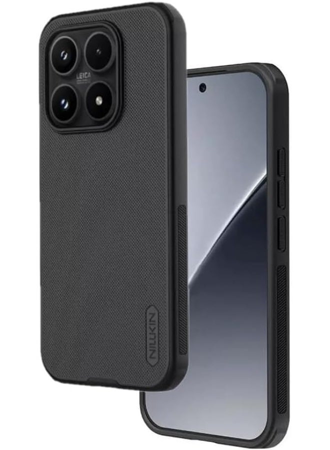 Nillkin Case Compatible with Xiaomi 17 (6.3'' Inch) Nillkin Super Frosted Shield Pro Hard Back Soft Border (PC + TPU) Shock Absorb Cover Raised Bezel Camera Protect Black Color (Xiaomi 17) - Image 1