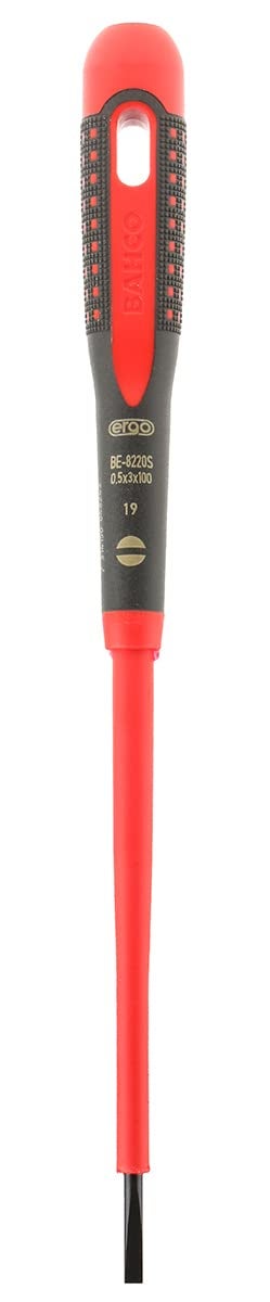BAHCO BE-8220S 1000 Volt 9 Inch Ergo Slotted Screwdriver - Image 1