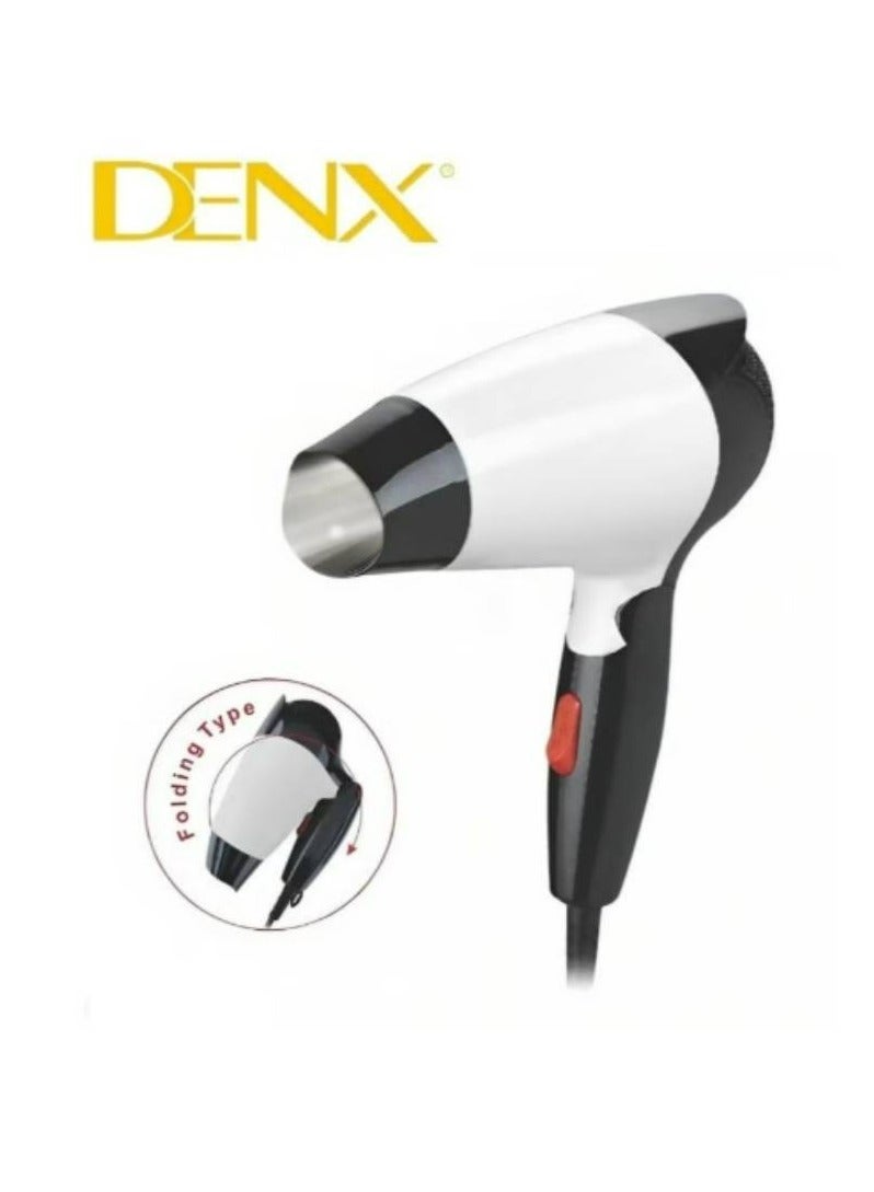 Denx Hair Dryer with 1.5M Power Cord: Fast Drying, Ionic Technology, Lightweight & Powerful Blow Dryer for Salon & Home Use Adjustable Heat & Speed Settings with Cool Shot - Image 1