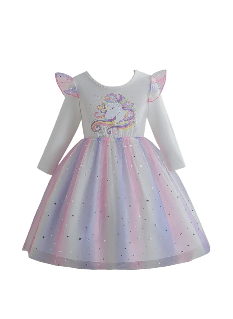 D'Daniela D' Daniela - Starlight Sparkle Unicorn Dress - White