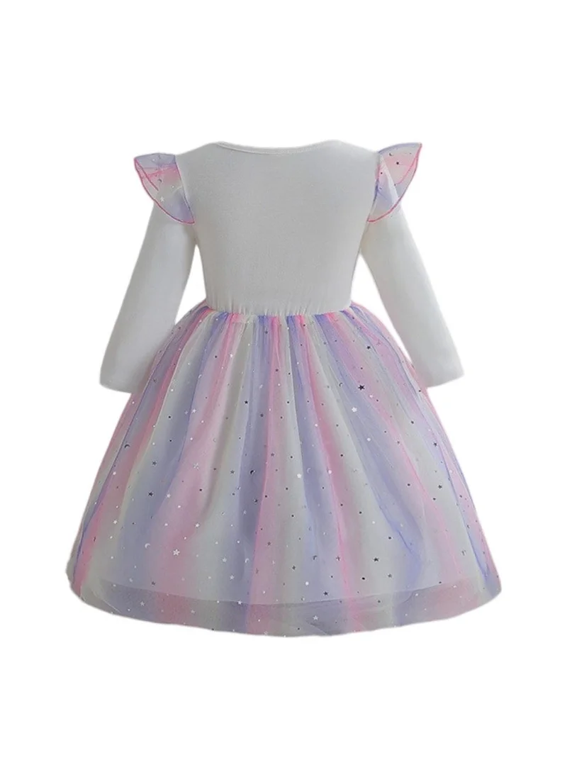 D'Daniela D' Daniela - Starlight Sparkle Unicorn Dress - White