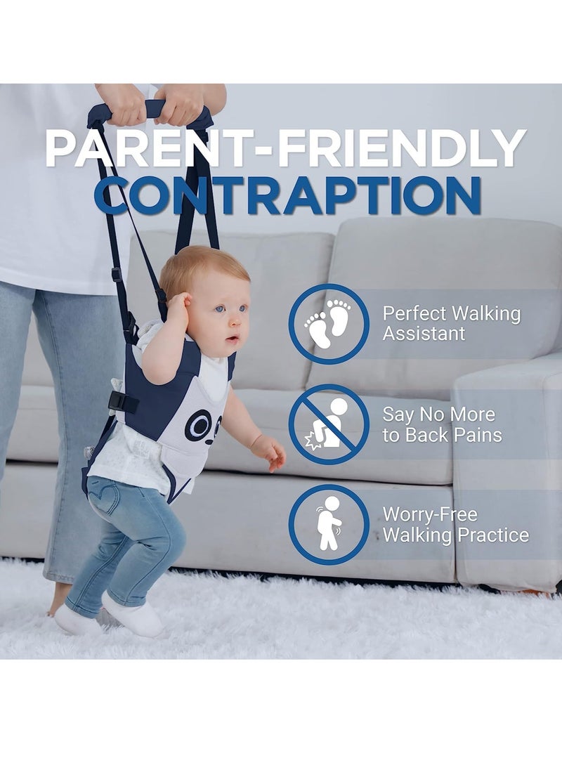 Bebiland Baby Walking Harness, Adjustable Baby Walking Assistant with Detachable Crotch, Child Learning Walk Trainer Tool for 6-24 Month Old (White)  - Image 2