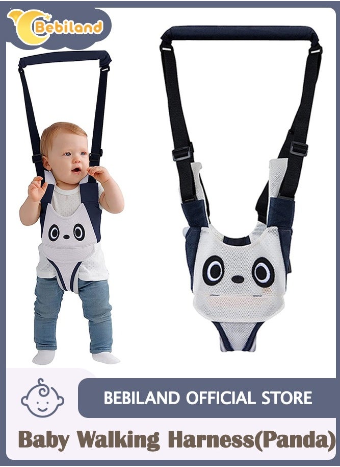 Bebiland Baby Walking Harness, Adjustable Baby Walking Assistant with Detachable Crotch, Child Learning Walk Trainer Tool for 6-24 Month Old (White)  - Image 1