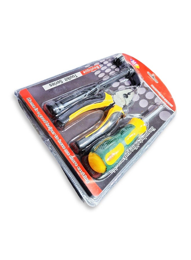 3 in 1 Toolkit Series , Professional Essential Home Tool Set High Quality Hand Repair Kit with Hammer, Pliers, and Screwdriver, Ideal for Home, Office,  Car Maintenance and Mechanical workshops - Image 2