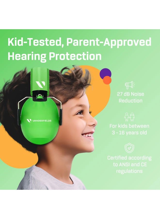Vanderfields Kids Ear Defenders Children, Age 3-16, Certified UKCA 27dB, Adjustable Size, Noise Cancelling Headphones Kids, Sensory Headphones Autism, Ear Defenders for Toddler, Boys, Girls, School - Image 2