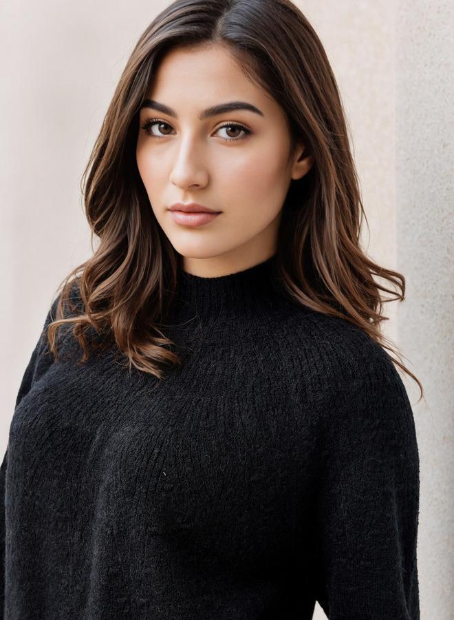 سبلاش فيڤ كنزة بأكمام طويلة وتفاصيل ياقة - Image 4