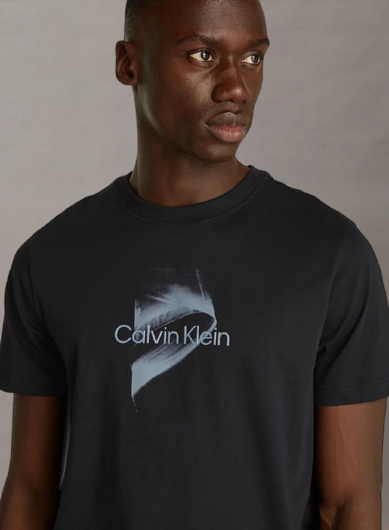 CALVIN KLEIN Regular Fit Logo T-Shirt - Image 3