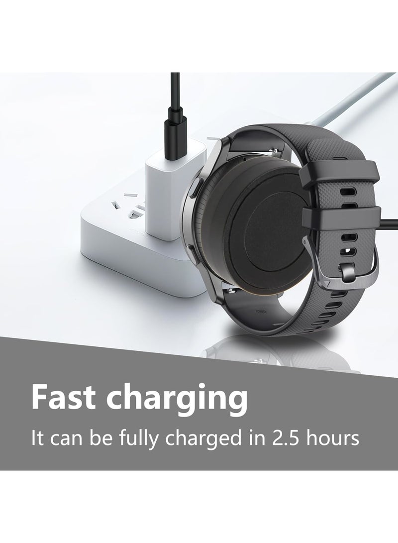 SYOSI Magnetic USB-C Charging Dock for Garmin Watches – Compatible with Fenix 8/7 Pro/7S/7X/6S/5/5 Plus, Forerunner 965/955/265/255, Venu 3/3S, Vivoactive 5/4, Cable 3.3ft/1m (Black) - Image 4