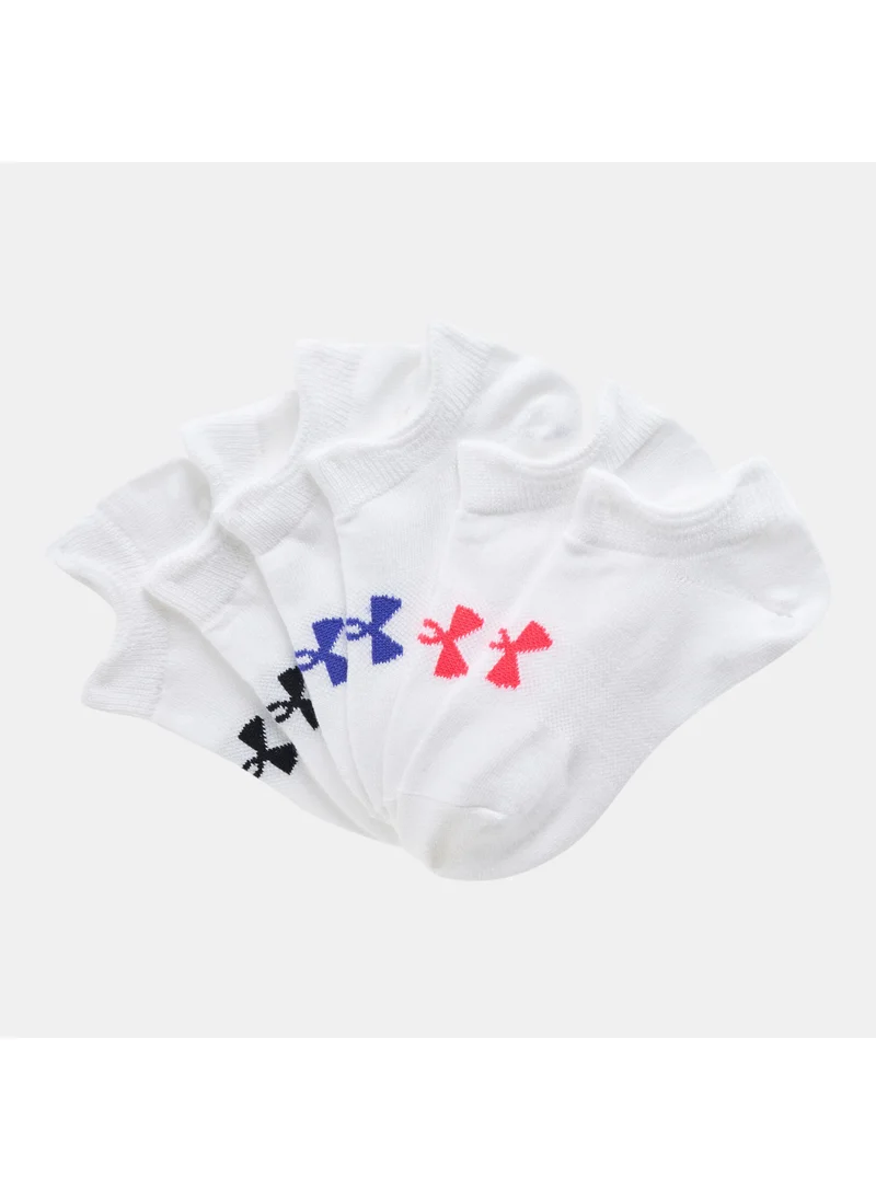اندر ارمور Kids’ Essential No Show Socks (6 Pairs) (Older Kids)