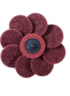 NIBEMINENT 50-Piece Medium Roll Lock Sanding Grinding Discs Red/Black  - Image 5