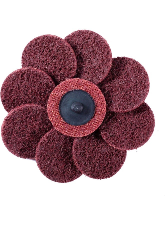 NIBEMINENT 50-Piece Medium Roll Lock Sanding Grinding Discs Red/Black  - Image 5