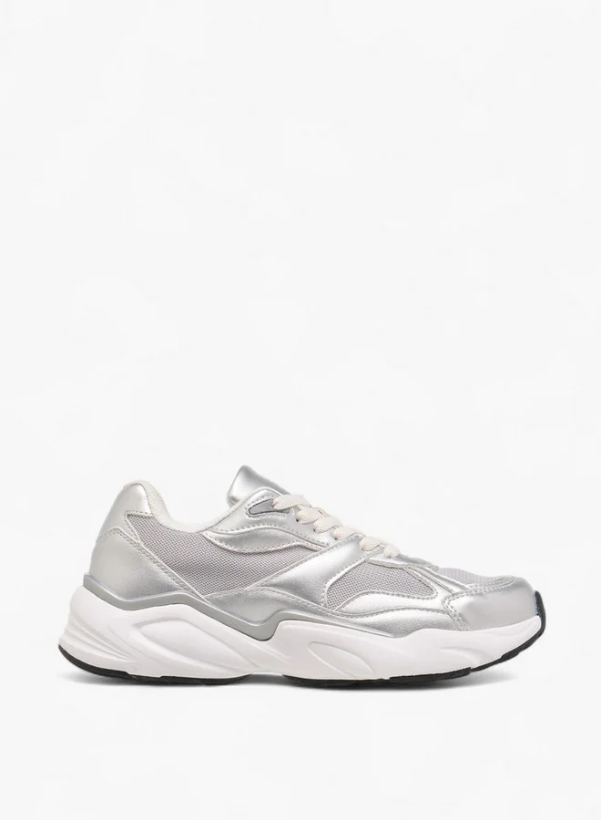 Flora Bella By Shoexpress Panelled Lace-Up Sneakers