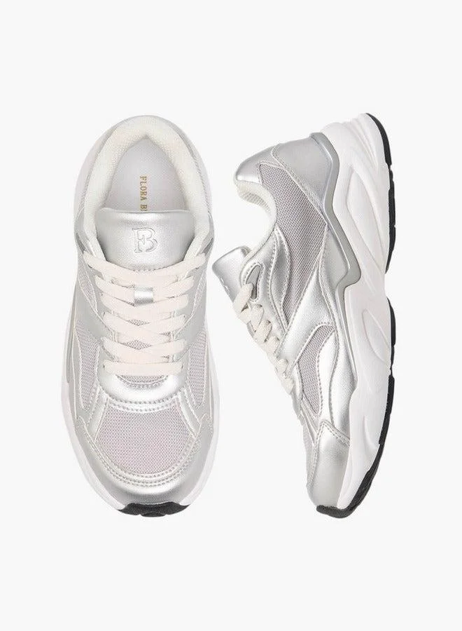 Flora Bella By Shoexpress Panelled Lace-Up Sneakers
