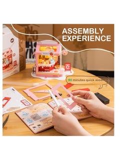 Robotime Rolife 3D Wooden Puzzle Food Box Shop DIY Miniature House Kit Decorative DIY Crafts/Birthday Gifts/Home Decor For Girls&Boys Teens&Adults  - Image 3