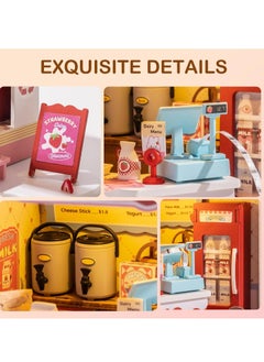 Robotime Rolife 3D Wooden Puzzle Food Box Shop DIY Miniature House Kit Decorative DIY Crafts/Birthday Gifts/Home Decor For Girls&Boys Teens&Adults  - Image 5
