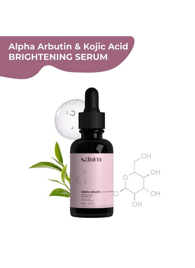 Saturn by GHC - Alpha Arbutin Serum For Pigmentation & Dark Spots Removal Antipigmentation Face Serum For Women With Hyaluronic Acid & Kojic Acid To Remove Blemishes 30 Ml (Pack Of 2) - Image 1