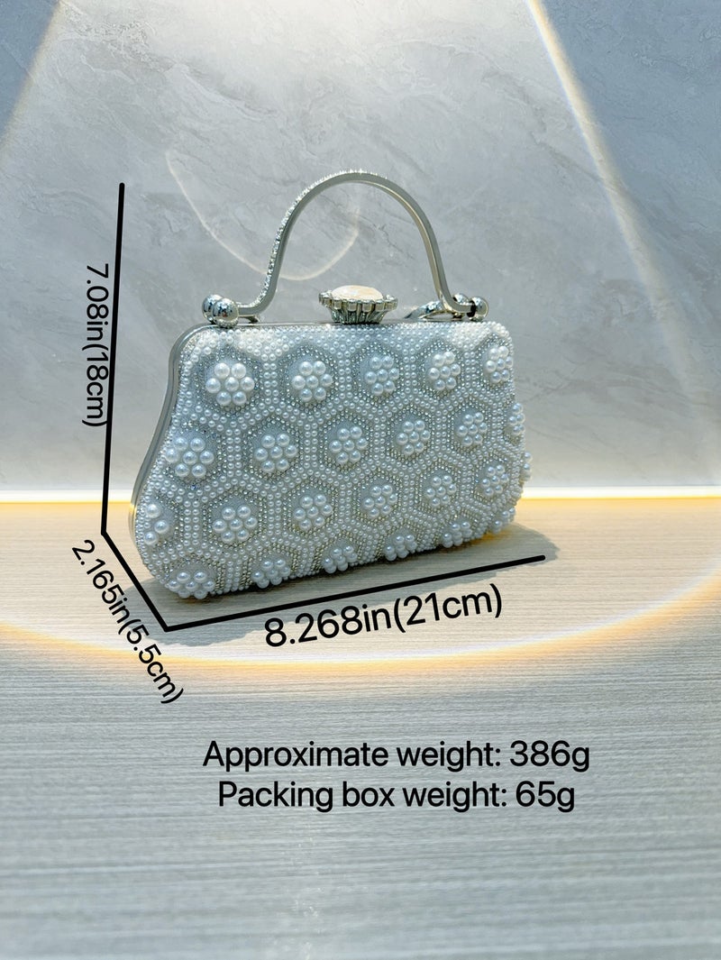 New Retro Pearl Bag Evening Bag Small Handbag Handbag Women'S Cheongsam Bag Wedding All-Match Crossbody Bag - Image 5