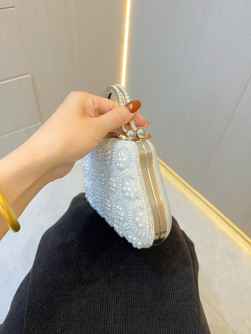 New Retro Pearl Bag Evening Bag Small Handbag Handbag Women'S Cheongsam Bag Wedding All-Match Crossbody Bag - Image 3