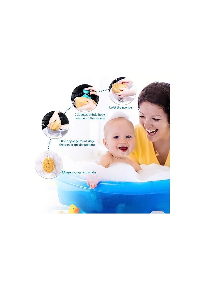 أوريتي 6 قطع رغوة الجسم الإسفنجة الناعمة تقشير الاسفنجة غسل الجسم للبالغين والأطفال لوازم تنظيف الجسم - Image 4