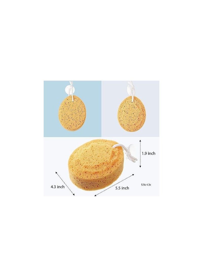 أوريتي 6 قطع رغوة الجسم الإسفنجة الناعمة تقشير الاسفنجة غسل الجسم للبالغين والأطفال لوازم تنظيف الجسم - Image 2