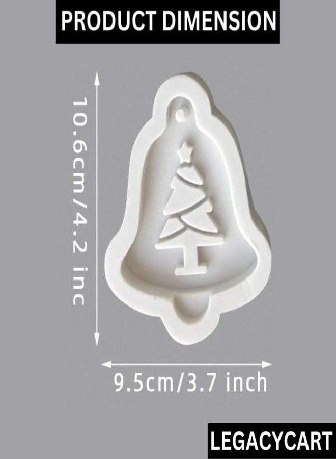 Husaini Mart HUSANIMART | 1 Cavity 3D Big Bell Shape Christmas Tree Silicone Resin Mold Deer Chocolate Silicone Bakeware Baking Mould Candy Mold for Chocolate Cake Ice Cube Jelly, Pudding (Pack of 1) SLH - 91437 - Image 3
