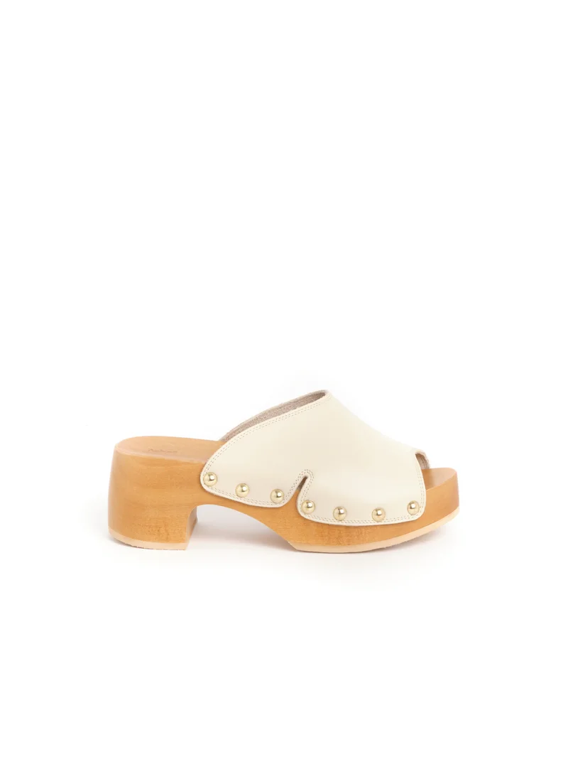 Scholl MULES OFF WHITE PESCURA WAVE SR