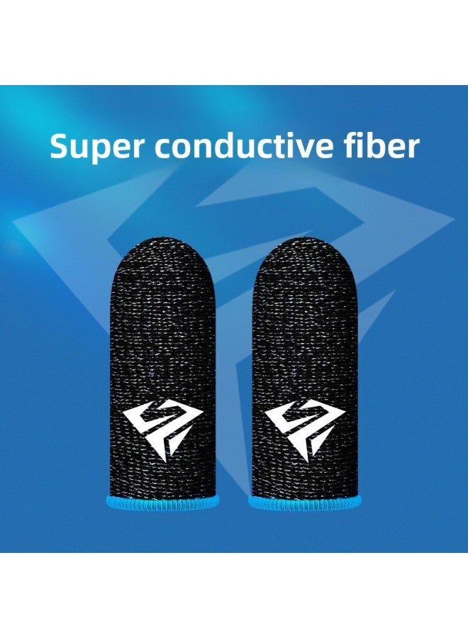Sweat-proof Game Hand Tour Explosions Finger Cover King Eating Finger Cover Touch Screen Chicken Artifact Breathable Electric Competition Finger Cover-Product Color:❣❣[blue Qingying Luxury E-sports Level] [no Domestic E-commerce Qingying❣❣  - Image 1