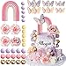SONICEBUY 52Pcs Rainbow Cake Topper Butterflies Cake Decorations with Colorful Balls Flower Cake Toppers for Women Girls Kids Birthday Baby Shower Wedding Rainbow Flower Butterfly Themed Party Supplies - Image 3