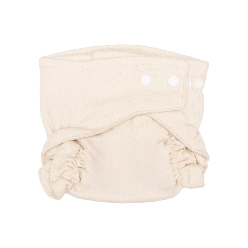 Osocozy Two Sized Fitted Cloth Diaper - 6 Count (Pack of 1) - Soft, Durable and Absorbent 100% Cotton Birdseye Weave Material. Easy to Use Snap Closures. Size 1 Fits 7-18 lbs - Image 2