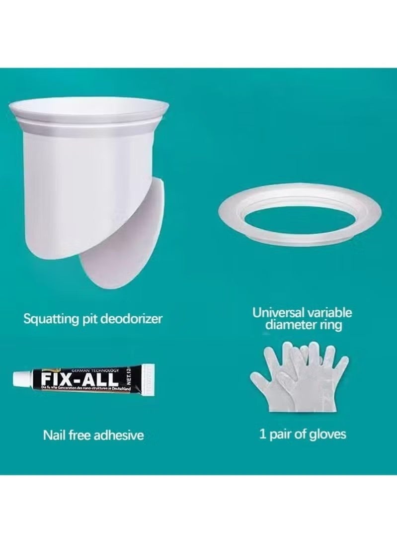 2 Pcs Floor Drain Backflow Preventer, Silicone Floor Drain Backflow Preventer & Anti-Odor Seal, One-Way Valve Plug Stops Sewer Gas, Fits 3.5-4.05 Inch Pipes, for 2.99 Inch Depth (White) - Image 5