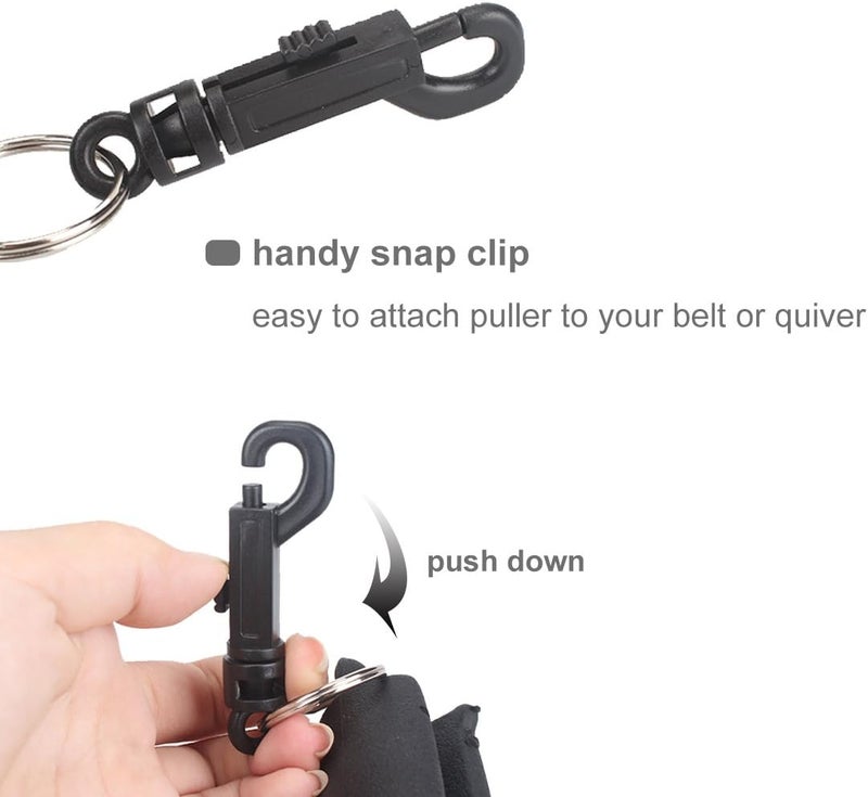 KRATARC Archery Arrow Puller Target Remover Gripper with Belt Clip - Image 3