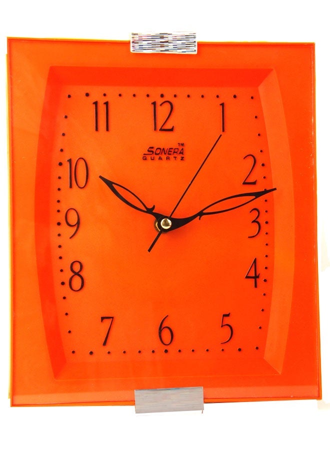 Sonera Wall Clock -2061-Analog -Quartz - Orange Color - Image 1