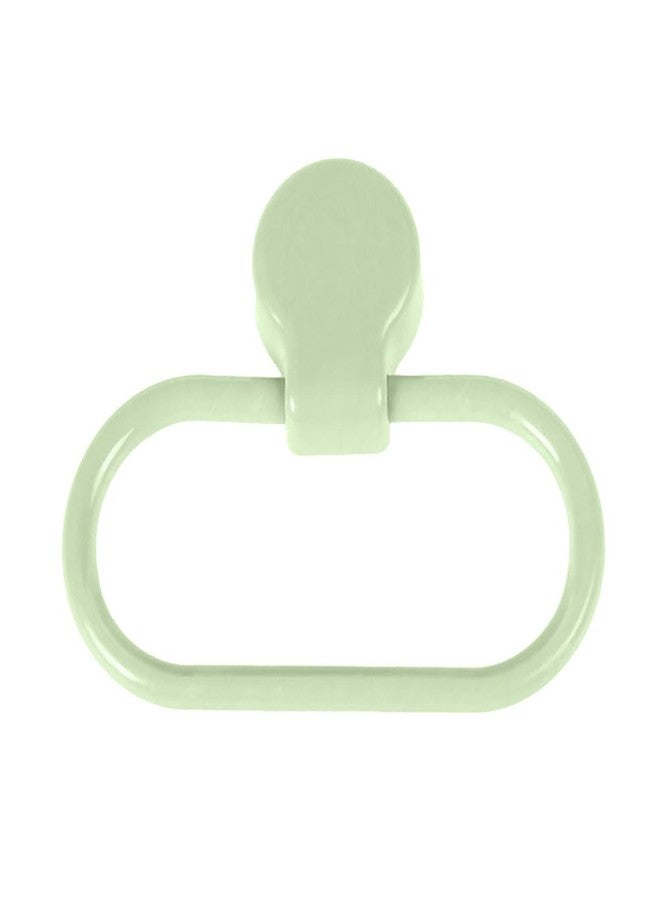 TOPBATHY Green Towel Ring 6X5 Inch Self-Adhesive Bathroom Hand Towel Holder Rotatable Wall-Mounted Rings Small for Kitchen and Bath - Image 5